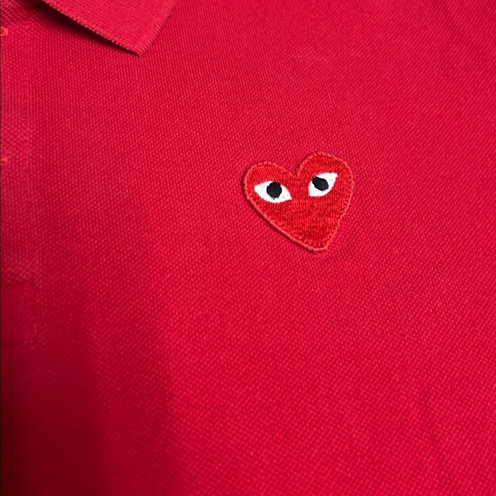 Vintage Comme De Garcos Classic Red Polo - Picture 2 of 5